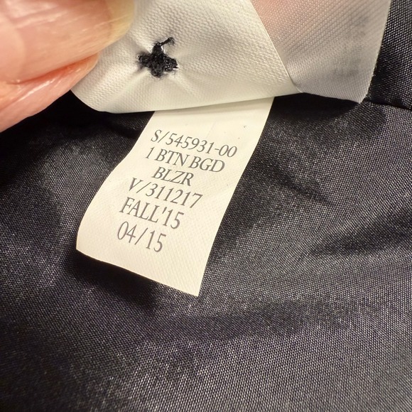 Banana Republic Petite 0 Blazer Rust Herringbone Wool Blend Tailored Academia - Picture 6 of 15